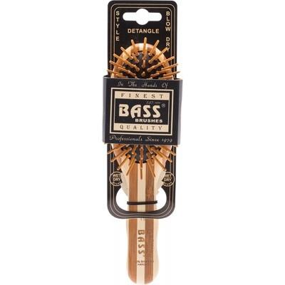 BASS BRUSHES Bamboo Wood Hair Brush Small Oval 1