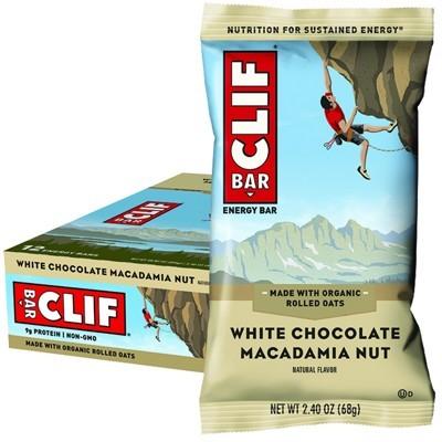 CLIF - Organic Energy Bar - White Chocolate Macadamia - Box of 12