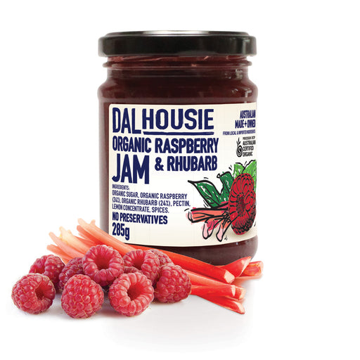 Dalhousie Organic Raspberry and Rhubarb Jam