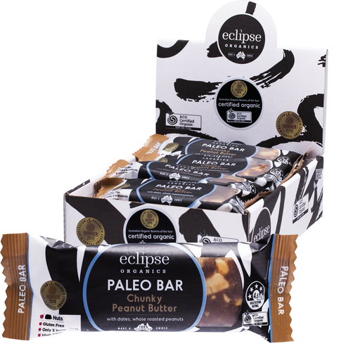 Eclipse Organics Raw Paleo Bar Chunky Peanut Butter 