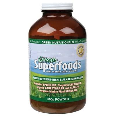 GREEN NUTRITIONALS Organic Green Superfoods Powder - 500g