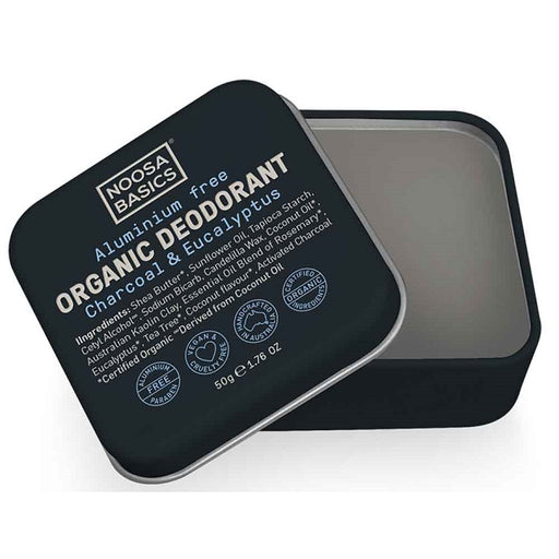 Noosa Basics Deodorant Tin - Charcoal & Eucalyptus