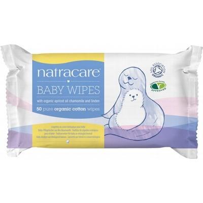 NATRACARE Organic Cotton Baby Wipes - 50 pcs