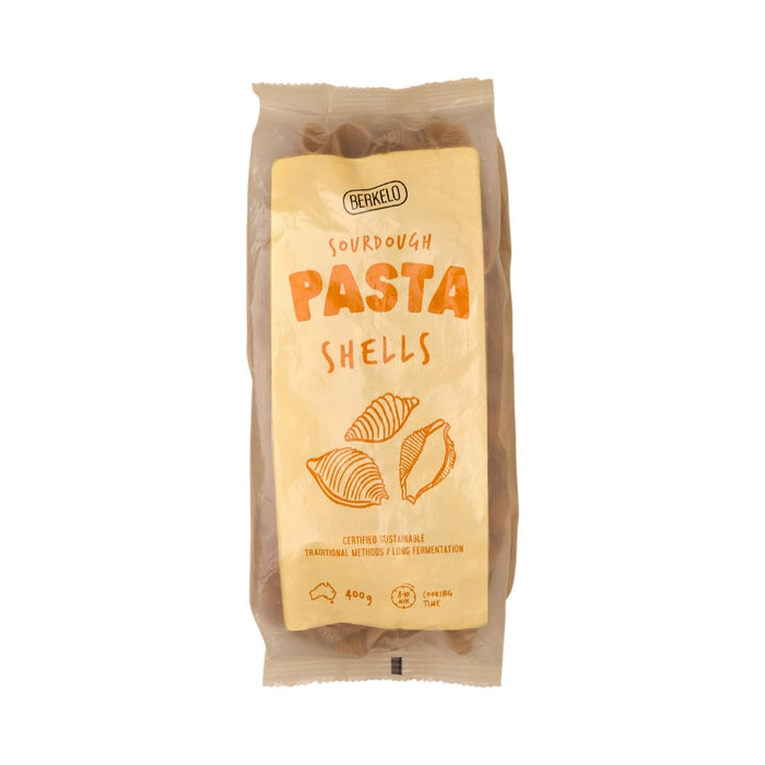 BERKELO Sourdough Pasta Wholewheat Shells - 400g