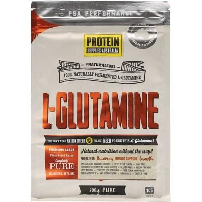 PROTEIN SUPPLIES AUST. L-Glutamine (Plant-based) Pure 200g