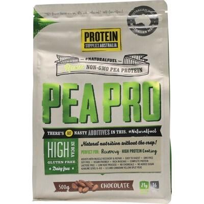 PROTEIN SUPPLIES AUST. PeaPro (Raw Pea Protein) Chocolate 500g