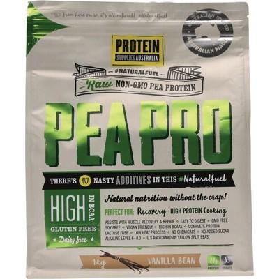 PROTEIN SUPPLIES AUST. PeaPro (Raw Pea Protein) Vanilla Bean 1kg