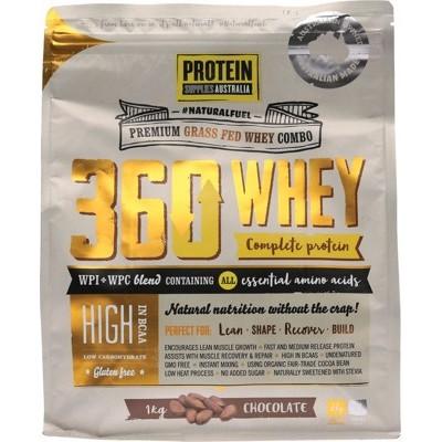 PROTEIN SUPPLIES AUST. 360Whey (WPI+WPC Combo) Chocolate 1kg