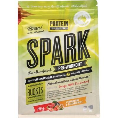 PROTEIN SUPPLIES AUST. Spark (All Natural Pre-workout) Strawberry & Passionfruit 250g