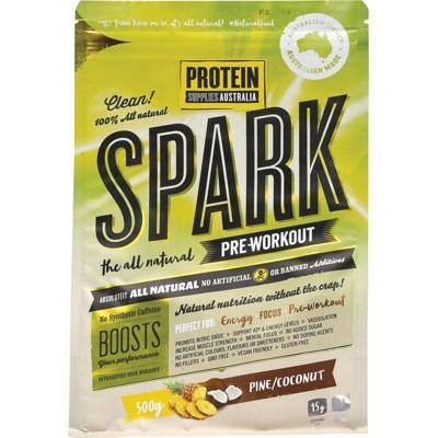 PROTEIN SUPPLIES AUST. Spark (All Natural Pre-workout) Pine Coconut 500g
