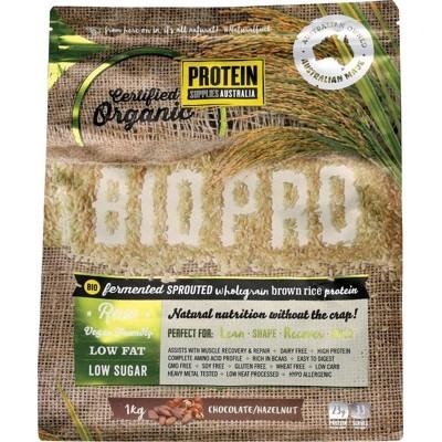 PROTEIN SUPPLIES AUSTRALIA Sprouted Organic Brown Rice Protein Choc Hazelnut 1kg