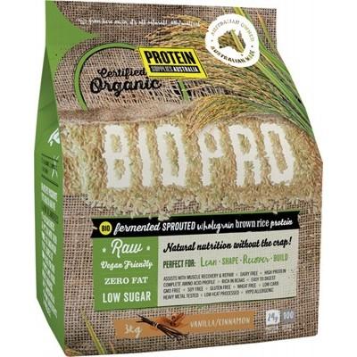 PROTEIN SUPPLIES AUSTRALIA Sprouted Organic Brown Rice Protein Vanilla Cinnamon 3kg