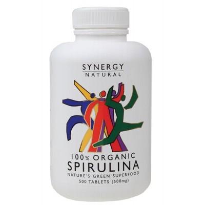 SYNERGY ORGANIC - Organic Spirulina 500 Tablets (500mg)