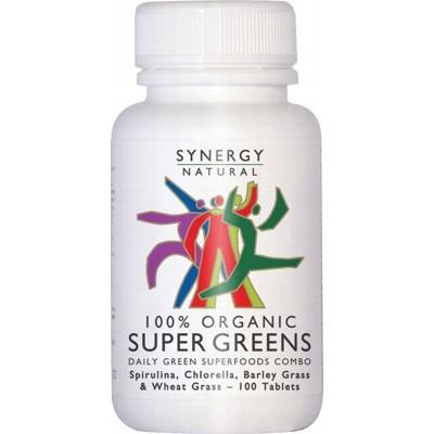 SYNERGY ORGANIC - Organic Super Greens 100 Tablets