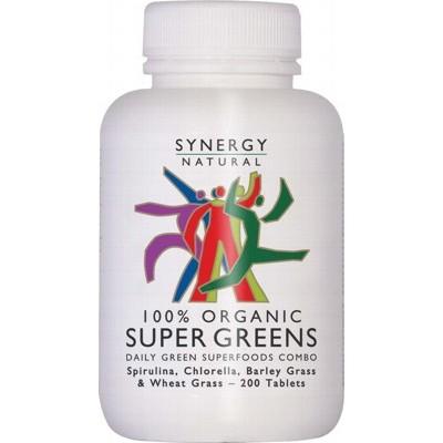 SYNERGY ORGANIC - Organic Super Greens 200 Tablets