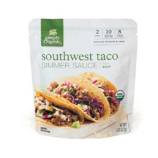 Simply Organic Southwest Taco Simmer Sauce 
