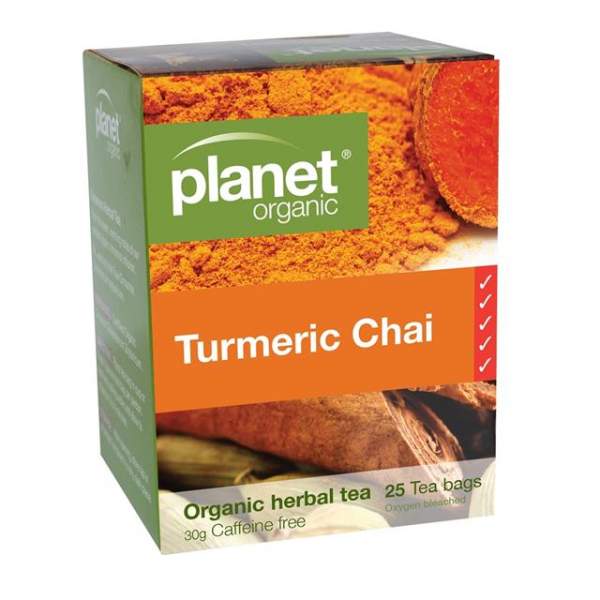 PLANET ORGANIC Turmeric Chai Herbal Tea 25 bags