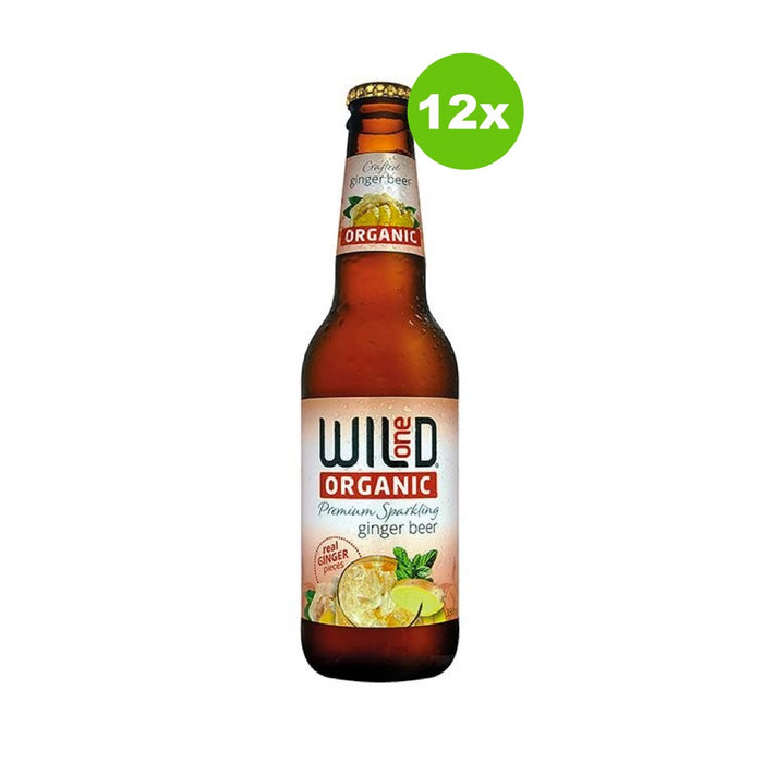 Wild One Organic Sparkling Ginger Beer 12 x 345ml