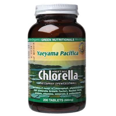 GREEN NUTRITIONALS Yaeyama Pacifica Chlorella Tablets (500mg) 200